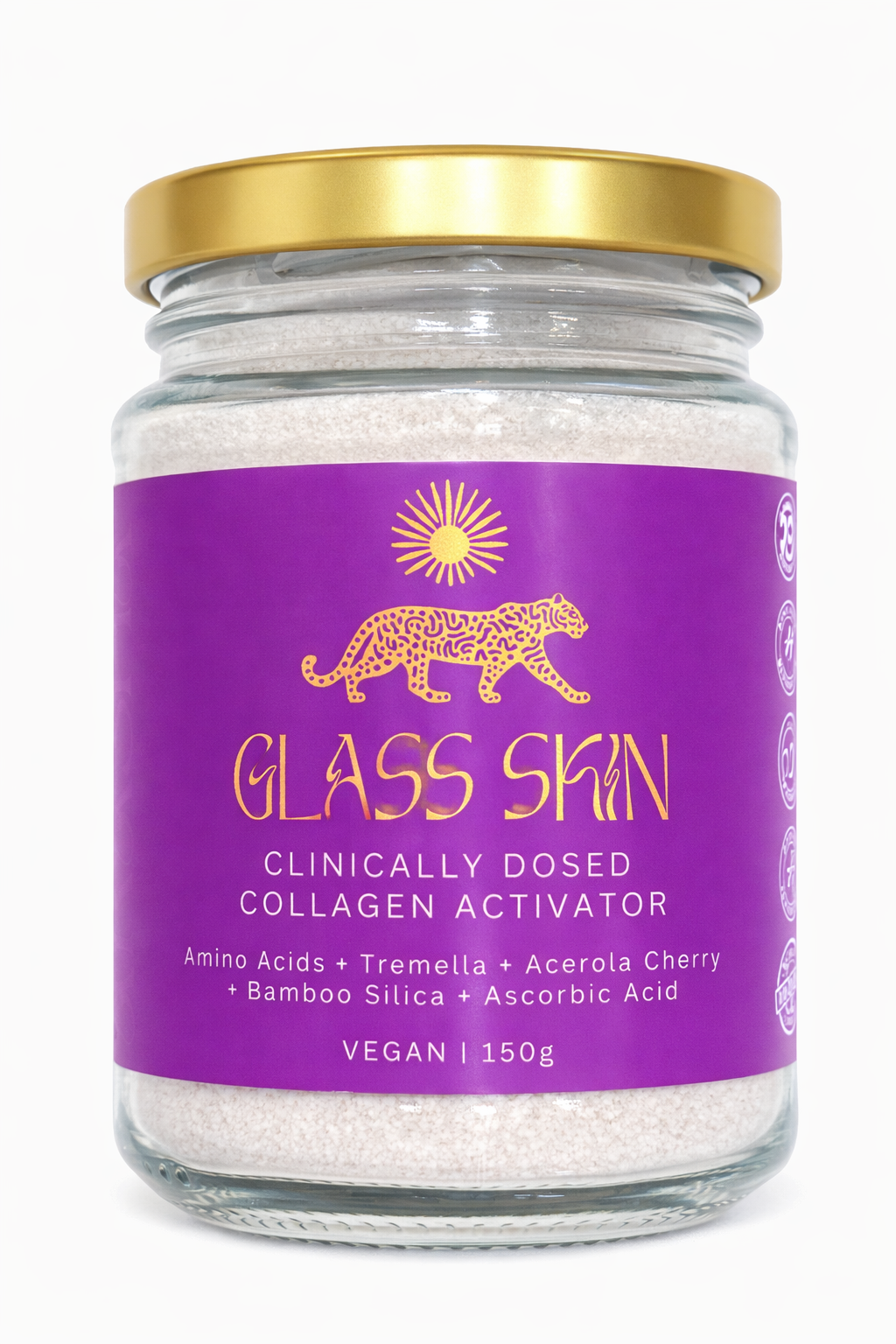 Collagen Activator - Clinically Dosed - Vegan - Aminos, Vit C, Silica