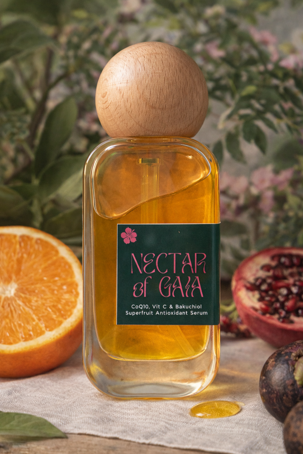 Nectar of Gaia - Bakuchiol & CoQ10 Antioxidant Radiance Serum With Tropical Super fruits
& Natural Retinol