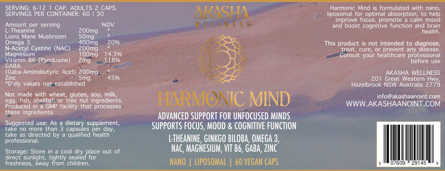 HARMONIC MIND - Support for Unfocused Minds