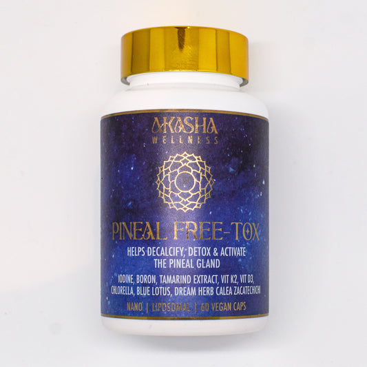 Akasha Wellness Pineal Free-Tox, decalcify pineal gland, detox pineal gland, activate third eye supplement