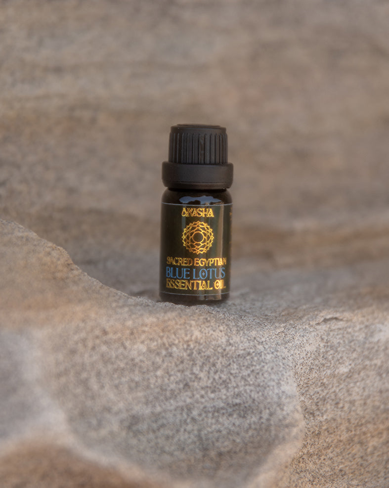 Sacred Egyptan Blue Lotus Essential Oil. Pure, Organic, Wild harvested.